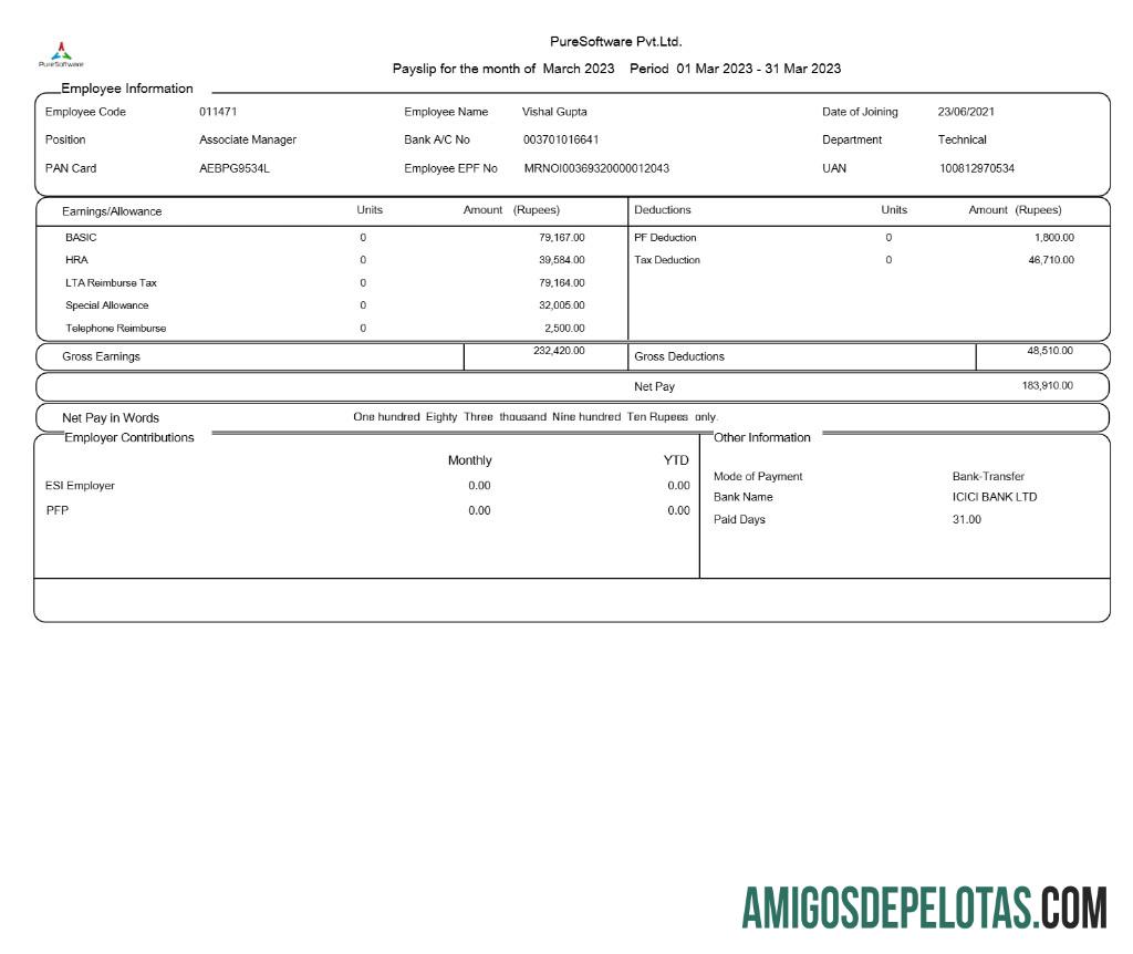 Para download Modelo de recibo de pagamento PureSoftware em formatos Word e PDF.pdf, 1